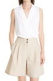 Siona Sleeveless Collared Shirt by Lafayette 148 New York at Nordstrom